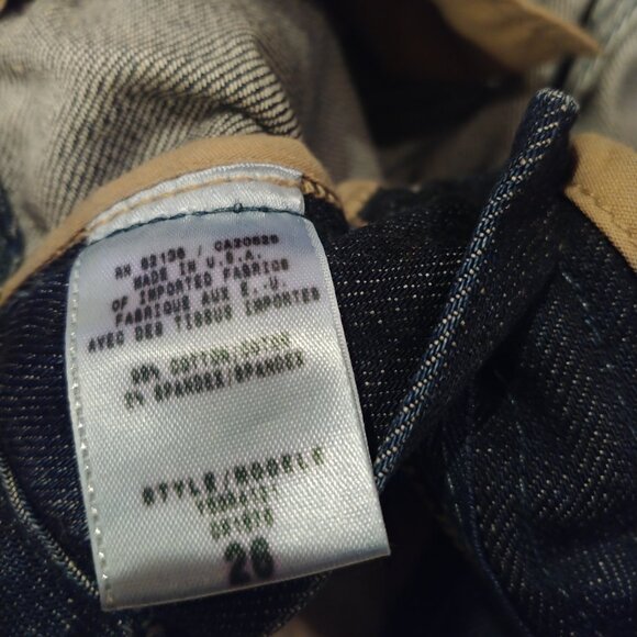 Vintage Guess Premium dark washed low rise flared jeans size 26 Made in USA - Picture 5 of 16